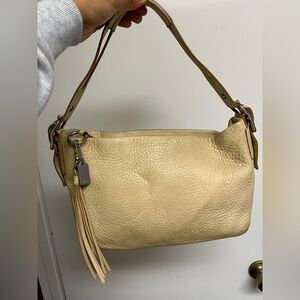 Elegant yellowish  / mustard color Leather Shoulder Bag